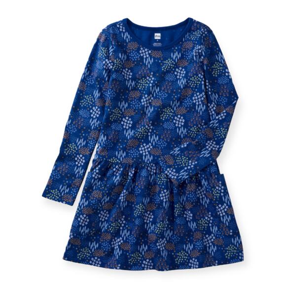 Tea Collection NWT Forest Bunny Long Sleeve Pocket Dress. Size 2 - Picture 1 of 2